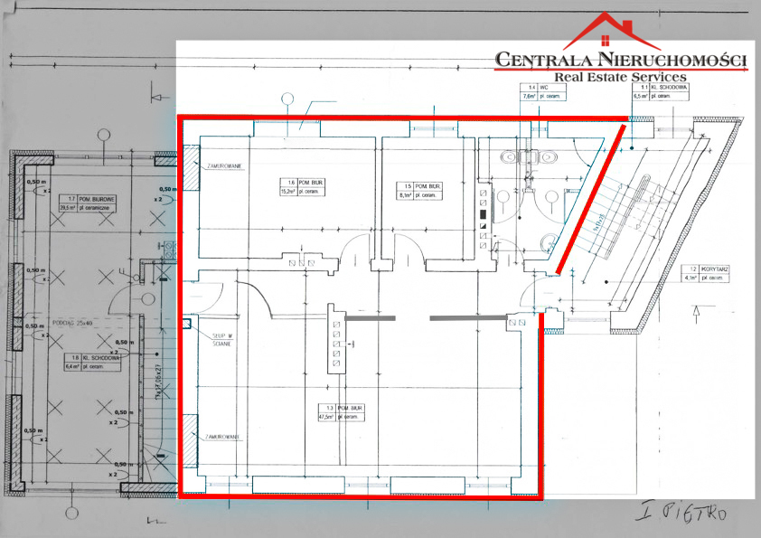 BIURO/ LOKAL 77,4 m TORUŃ/ Grudziądzka