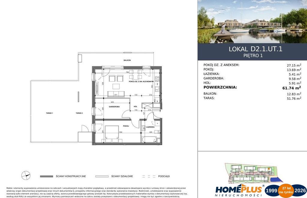 0%, Apartament nad J.Dąbie, osiedle z mariną