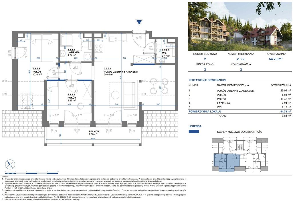 0%, widok na Szrenicę, w pobliżu parku DINO