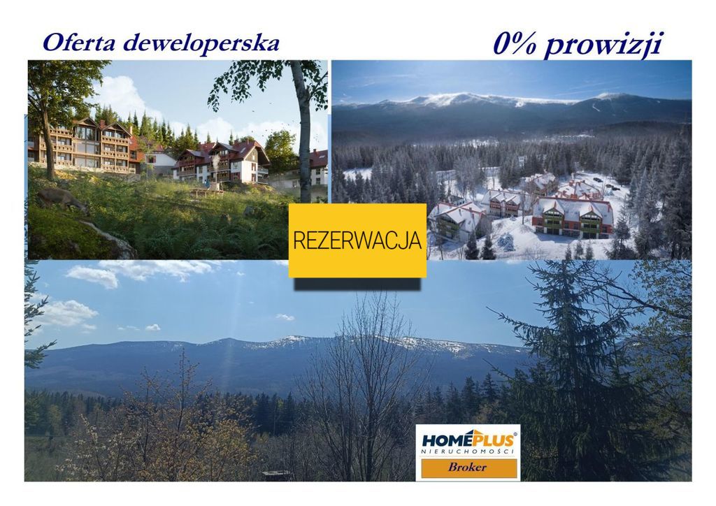 0%, widok na Szrenicę, w pobliżu parku DINO