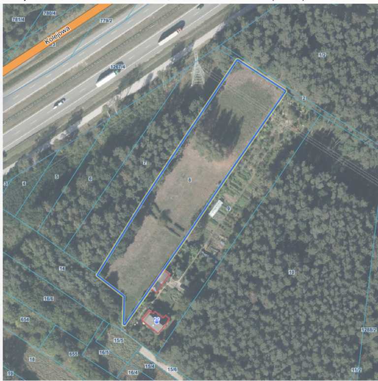 Działka w Kielcach przy drodze S7 brak MPZP