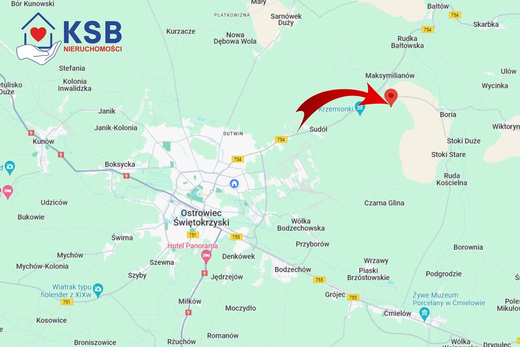 Działka pod dom w Magoniach pod lasem - 1200m2