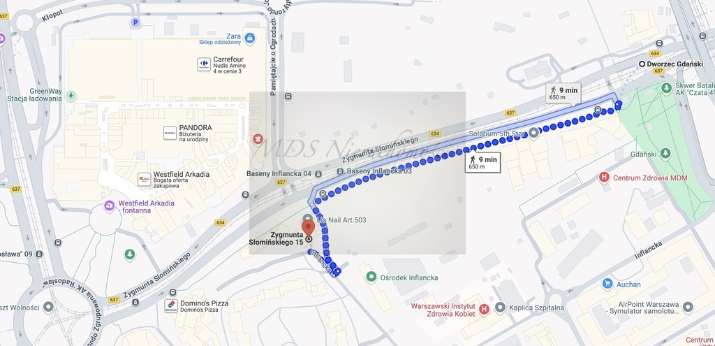 duże ciche biuro metro Dworzec Gdański