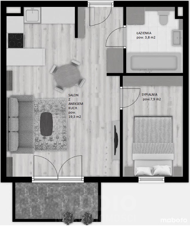 Nowoczesne nowe jasne 2pokoje bez2%pcc Czyżyny