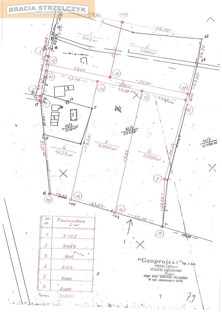 Działka 5001 m2 Kępa Okrzewska gm. Konstancin
