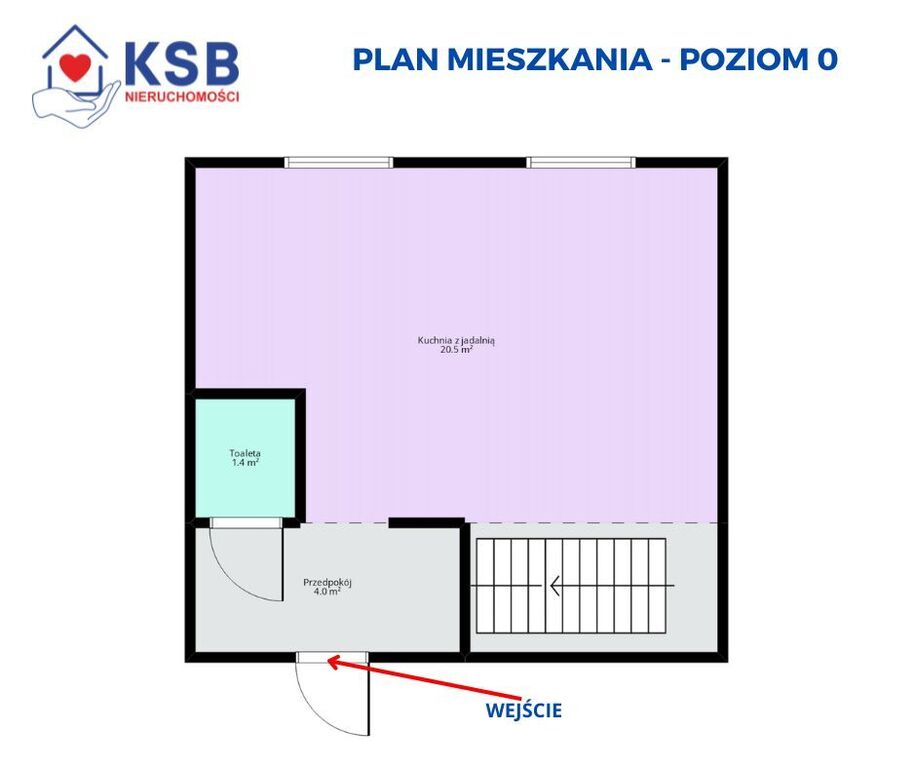 Apartament dwupoziomowy, Ostrowiec Św - 78m2