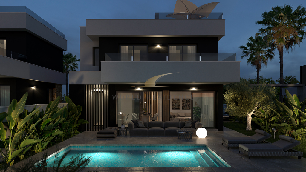 Piętrowa willa przy jeziorach solankowych