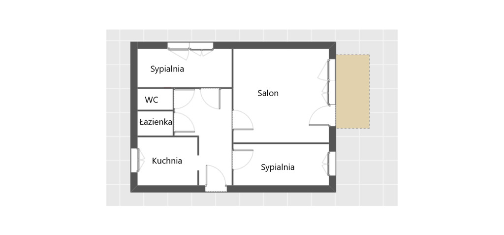Mieszkanie do remontu | balkon | piwnica
