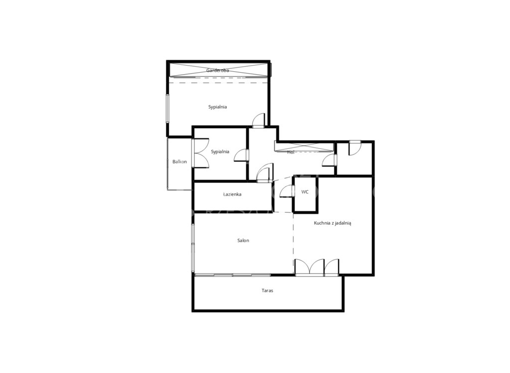 Apartament Na Ostatnim Piętrze z Dużym Tarasem