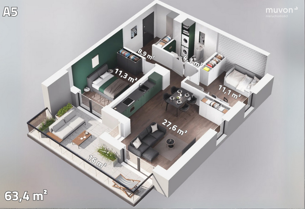 Apartament przy Lesie Popioły – Łódź, ul. Tabelowa