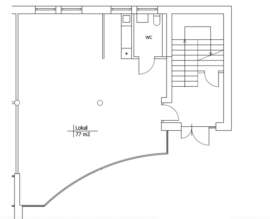 Jasny lokal na parterze Mieszka I