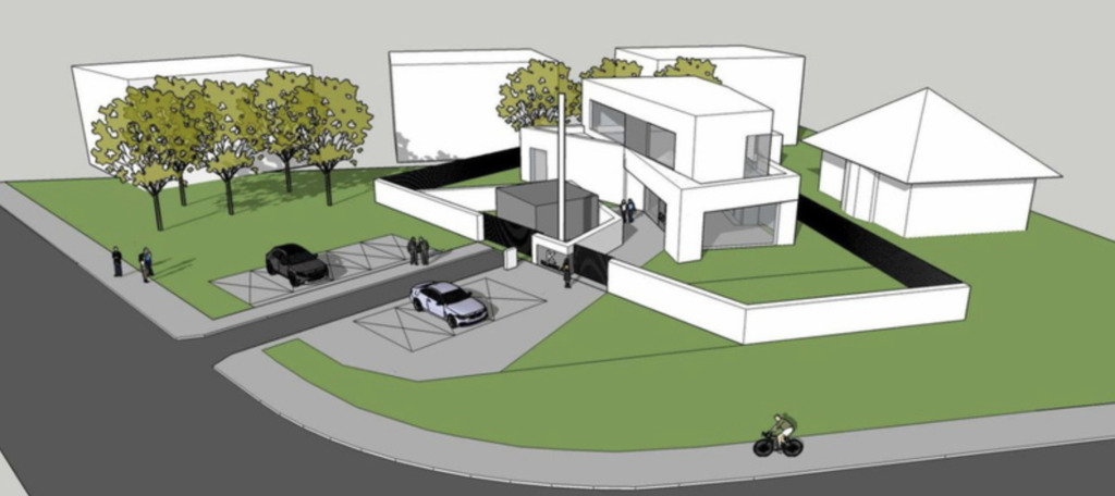 Działka budowlana z owadem naprzeciwko!