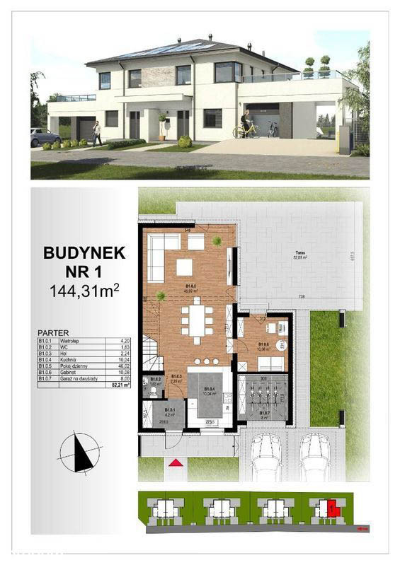 Nowe domy bliźniacze – surowy stan, Krasne