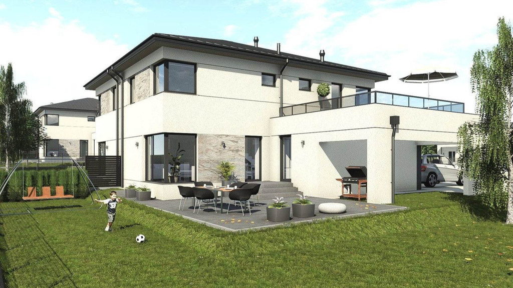 Nowe domy bliźniacze – surowy stan, Krasne