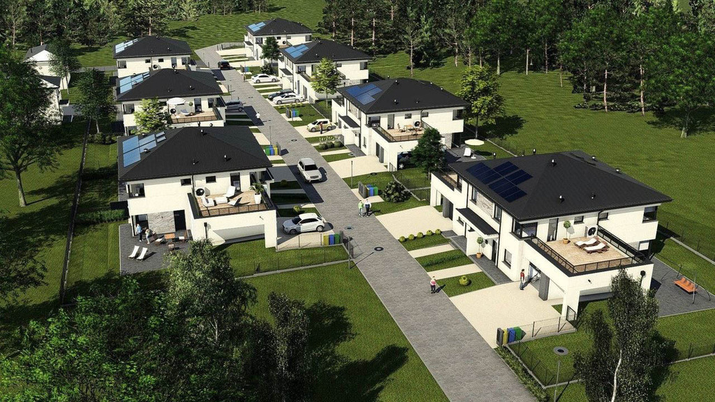 Nowe domy bliźniacze – surowy stan, Krasne