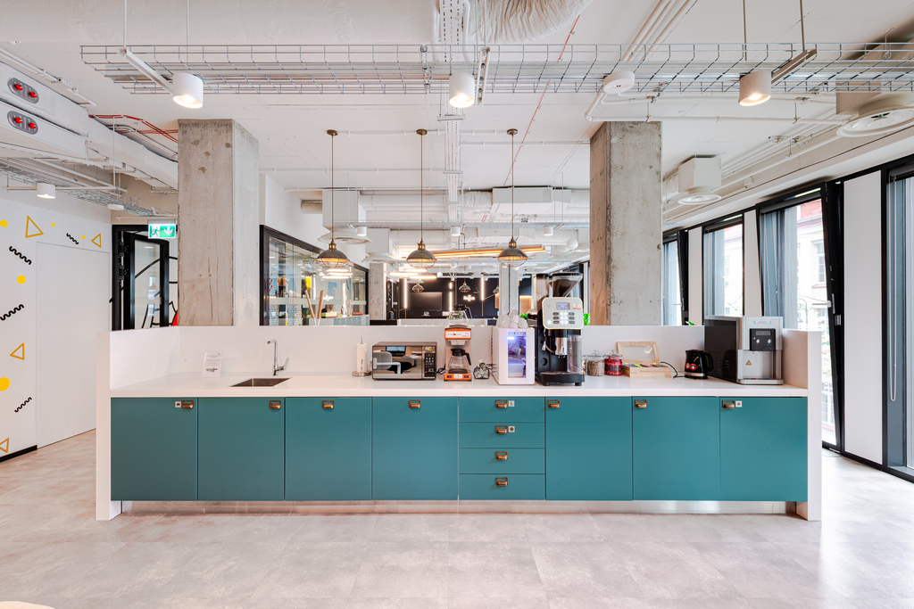 Rozmiarach powierzchnię biurową na planie otwartym