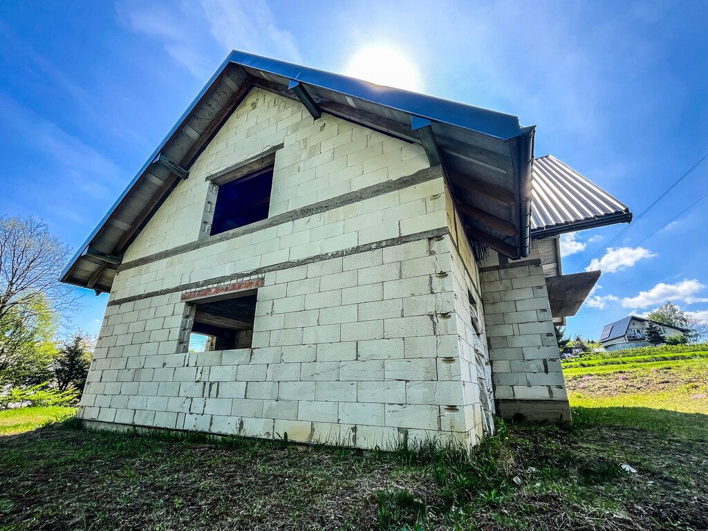 Dom 122 m² w Golcowej, stan surowy otwarty
