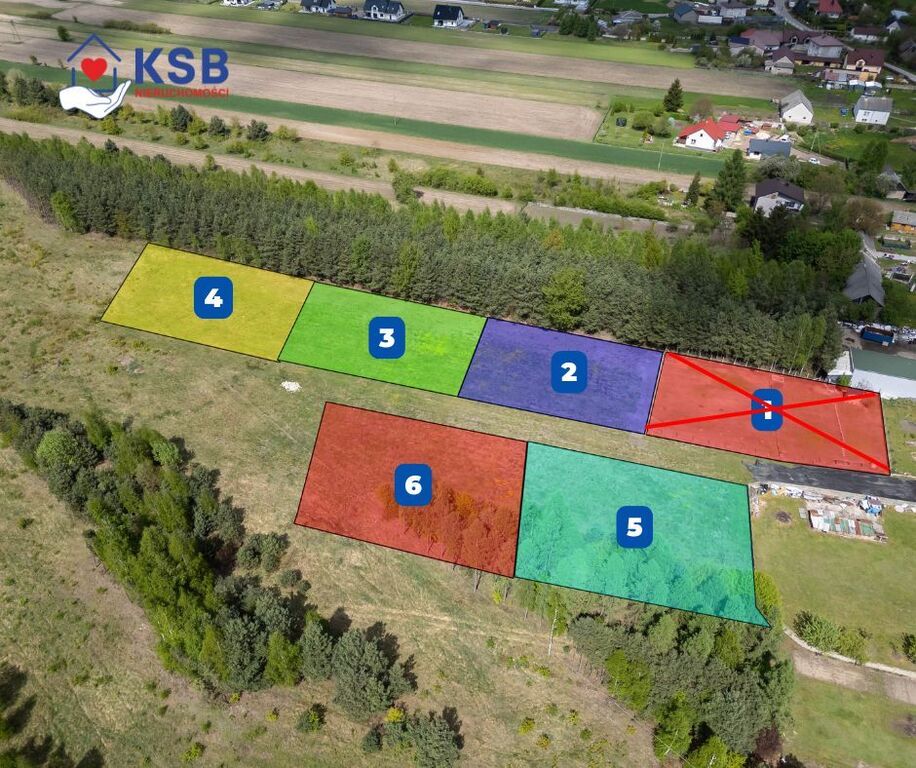 Działka pod dom w Magoniach pod lasem - 1200m2