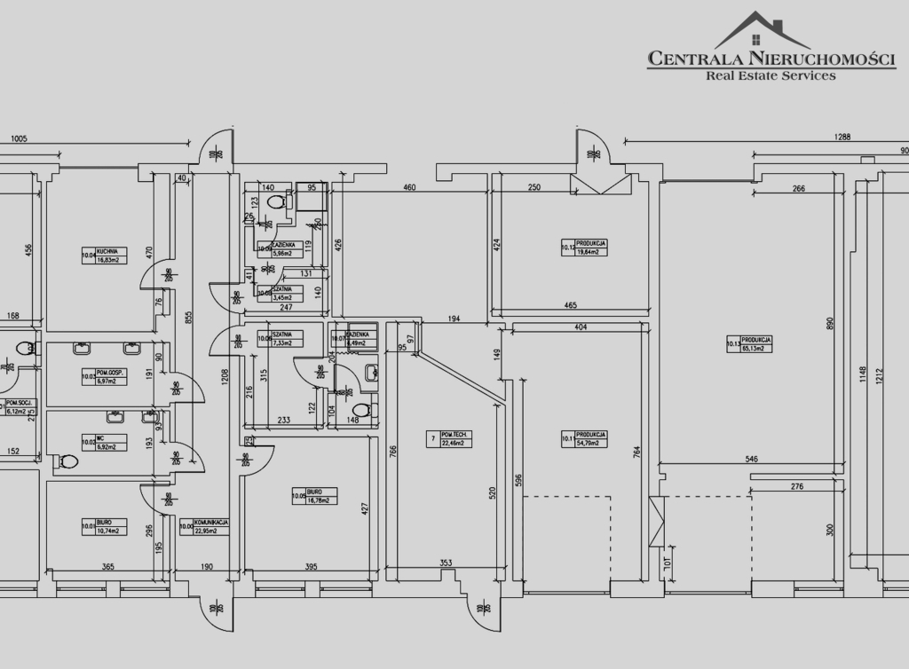 Hala produkcyjna z dużym parkingiem