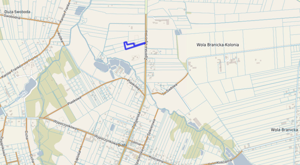 Biała, działka rolna - właściciele wystąpili o WZ