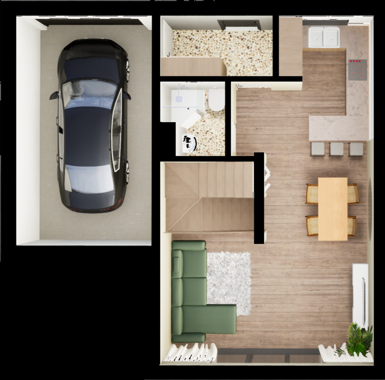 Przestronny dom z ogrodem i garażem