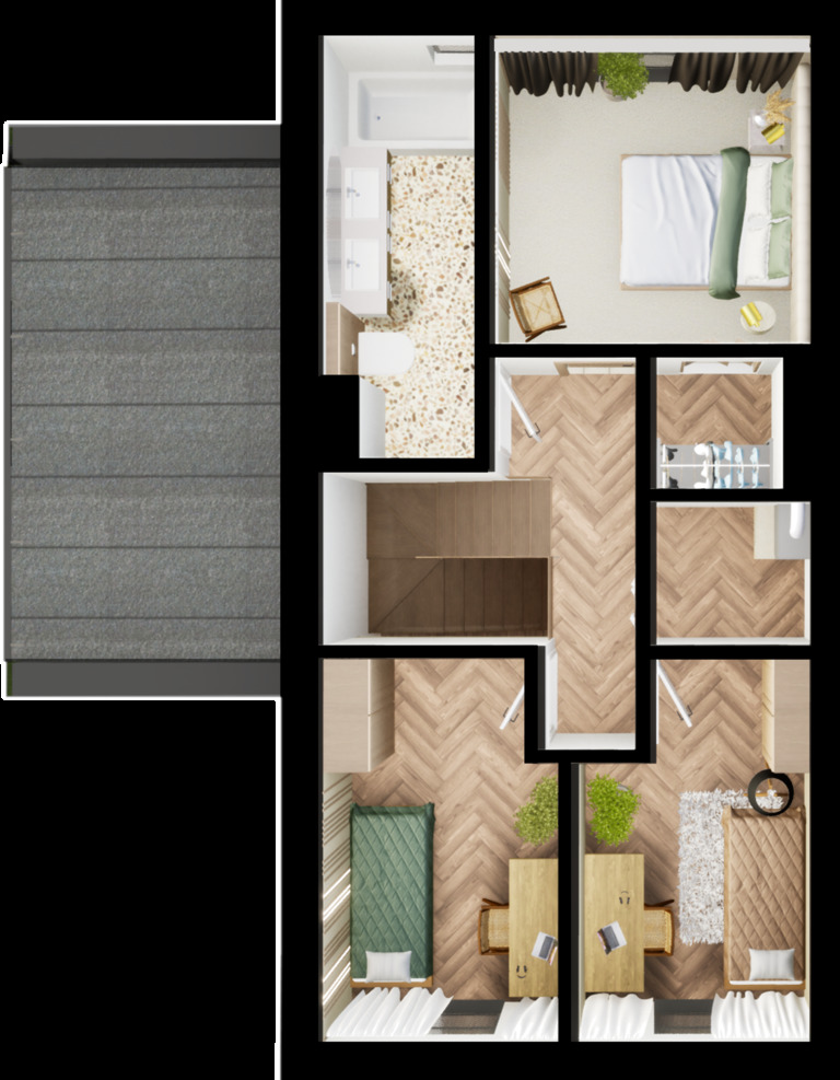 Przestronny dom z ogrodem i garażem