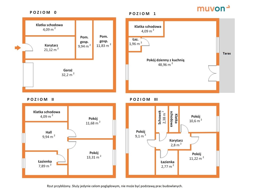 REZERWACJA Dom szeregowy z garażem i tarasem Górna