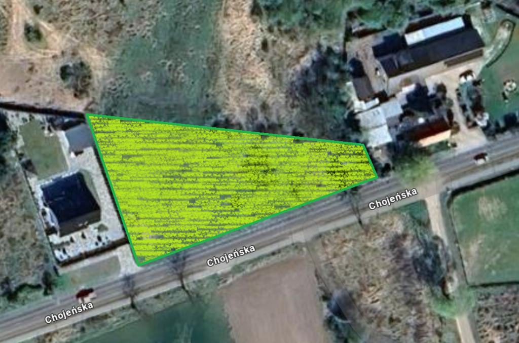 Działka 1906 m² w Dębnie pod dom jednorodzinny