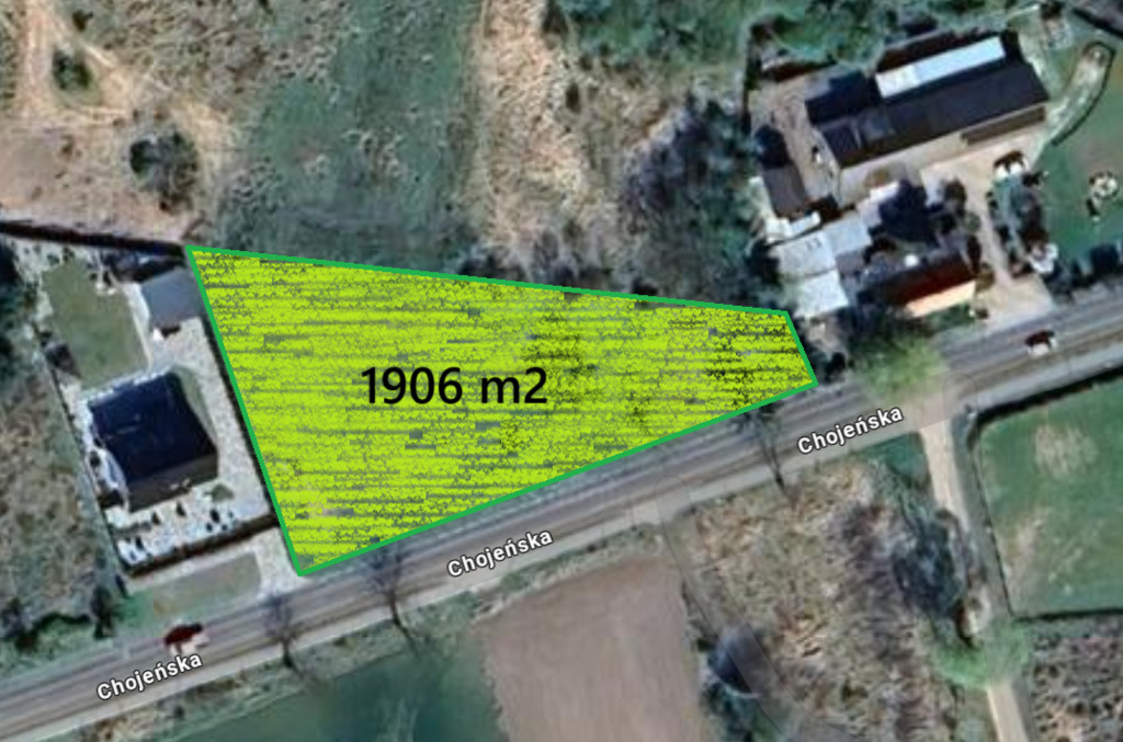 Działka 1906 m² w Dębnie pod dom jednorodzinny