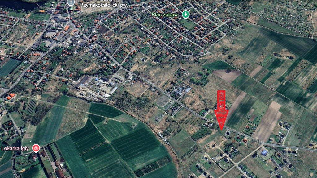 Działka 1906 m² w Dębnie pod dom jednorodzinny