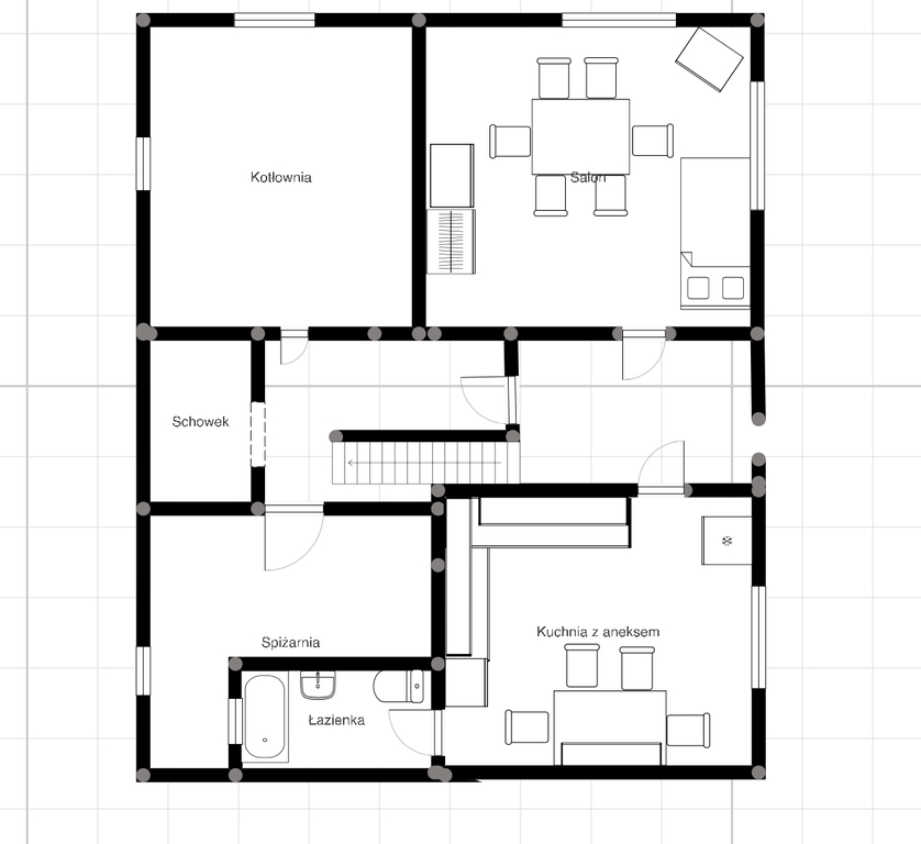 Dom 130 m² z budynkiem gospodarczym - 14,7a