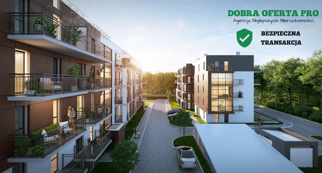 Nowe mieszkanie z balkonem i 2 miejscami