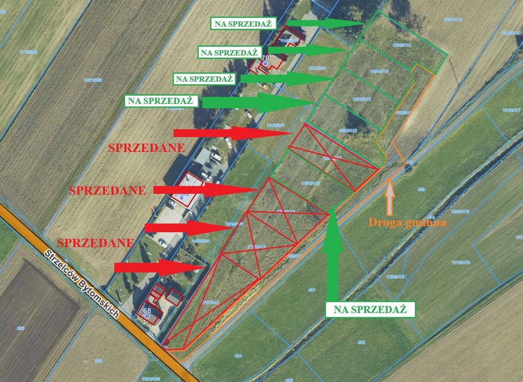 Działka budowlana-sprzedaż 9,10 ar Dobrzeń Wielki