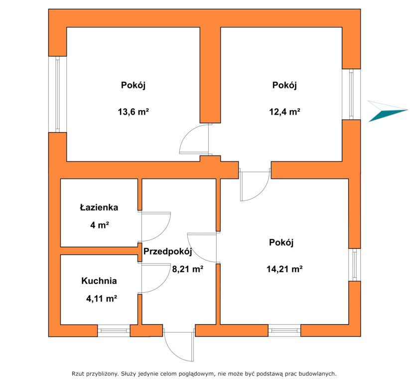Dom 56 m² + działka 1829 m² z możliwością podziału