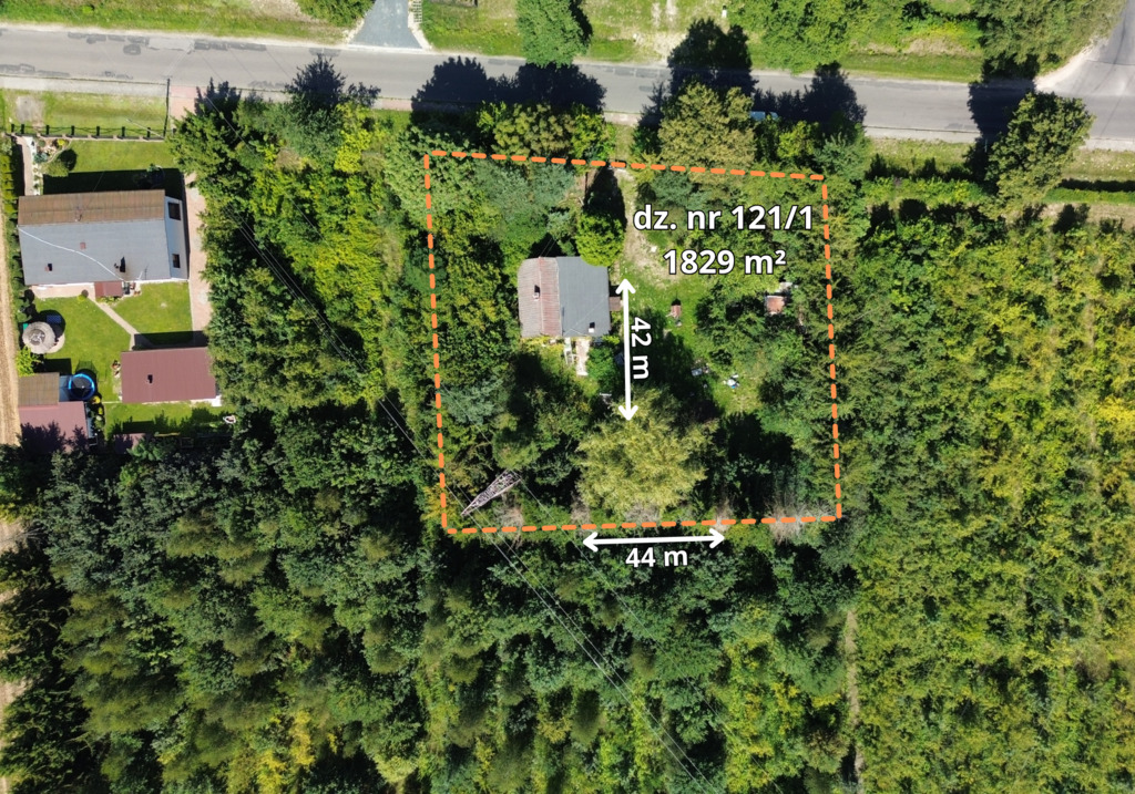Dom 56 m² + działka 1829 m² z możliwością podziału