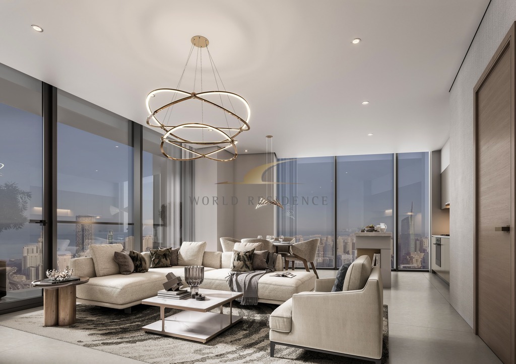 Apartament narożny z widokiem na morze w Dubaju