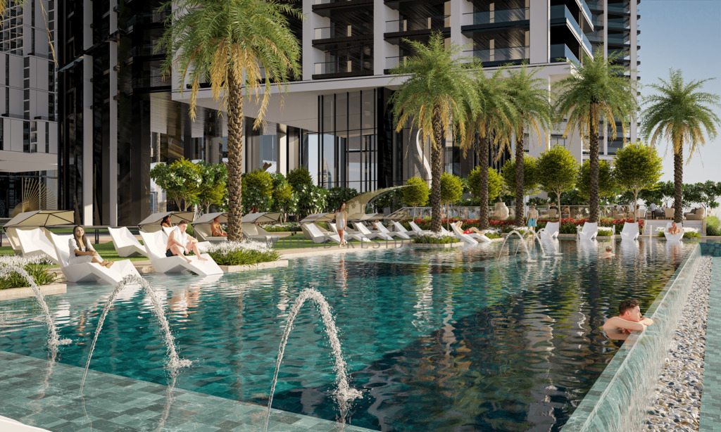 Apartament narożny z widokiem na morze w Dubaju