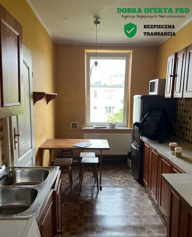 2 pokojowe mieszkanie w kamienicy z piwnicą