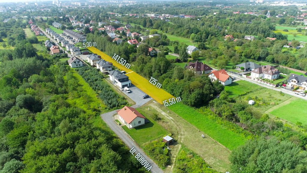 Działka 25 ar - ul. Borowa os. Staromieście