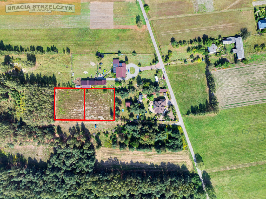 Dwie działki budowlane – Chrzęsne, gm. Tłuszcz