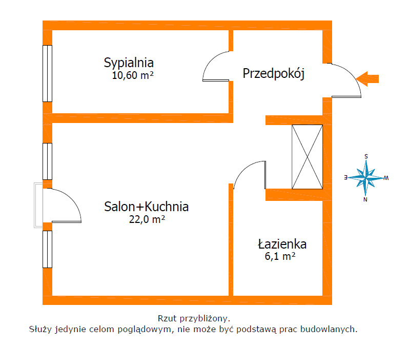 Stylowe 2 pokoje. Popcorn w cenie? Dogadamy się!