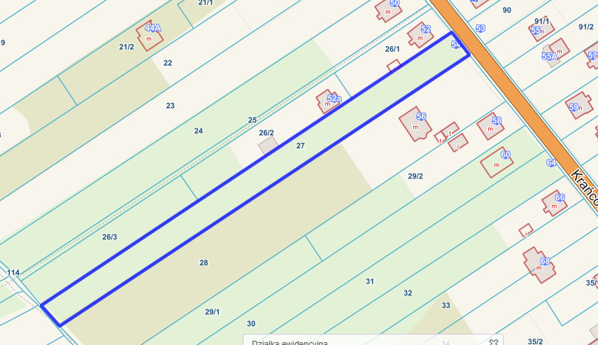 Spokój i zieleń – działka 4303 m² w Radomsku
