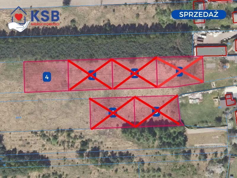 Działka pod dom w Magoniach pod lasem - 1200m2