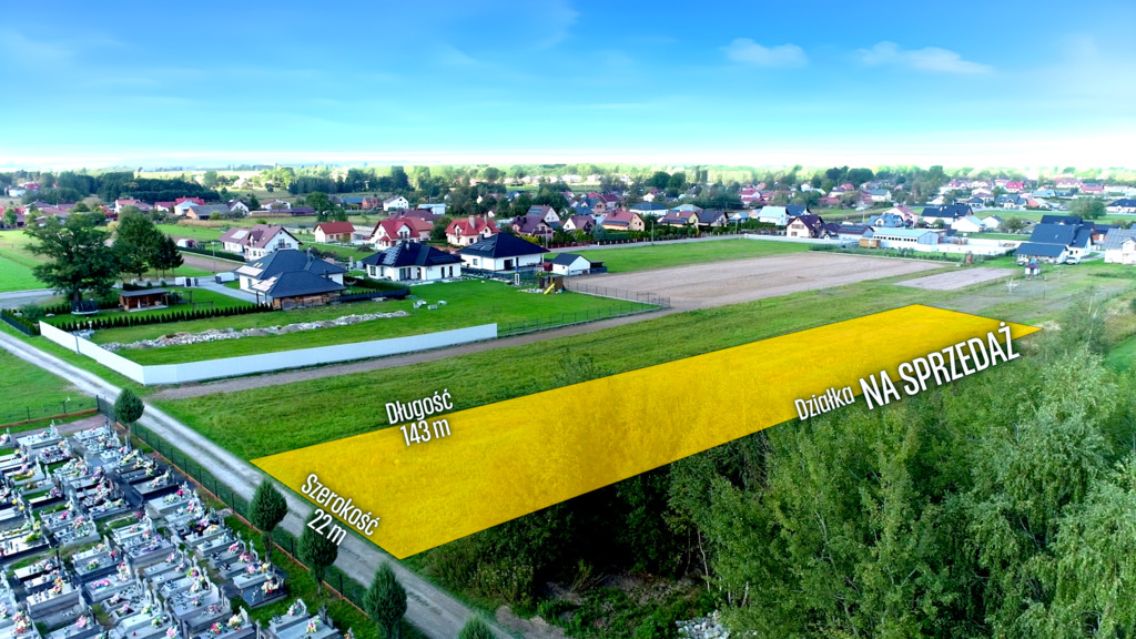 Działka 31 arów + Warunki Zabudowy - Trzeboś