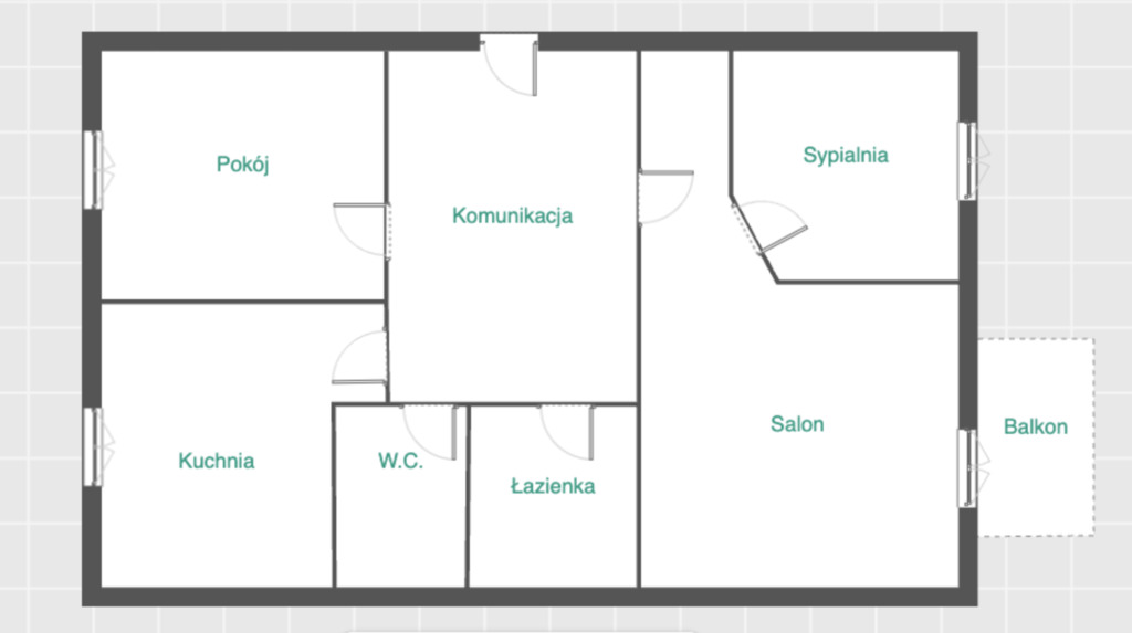 Funkcjonalne, 3 pokoje, osobna kuchnia