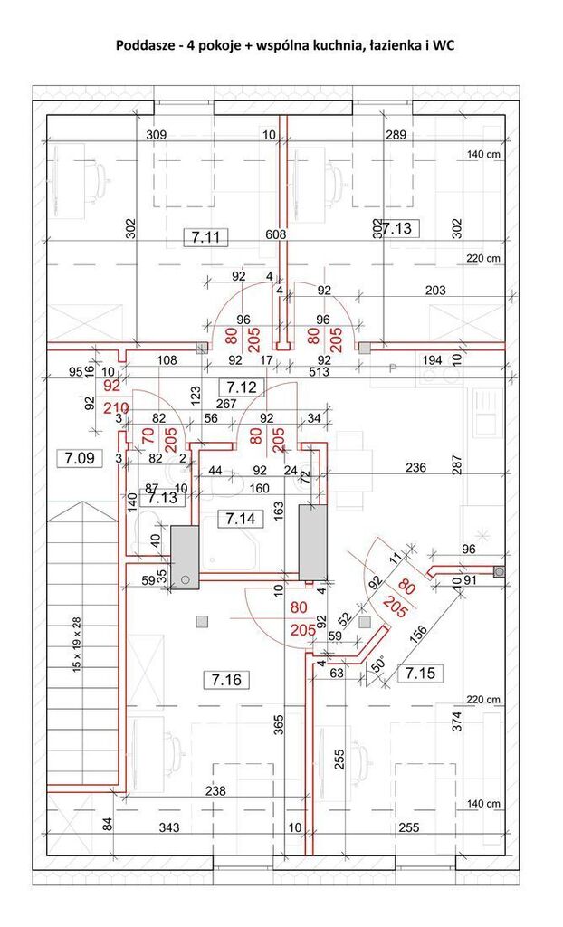Gotowiec inwestycyjny-3 studia +4 pok. poddasze