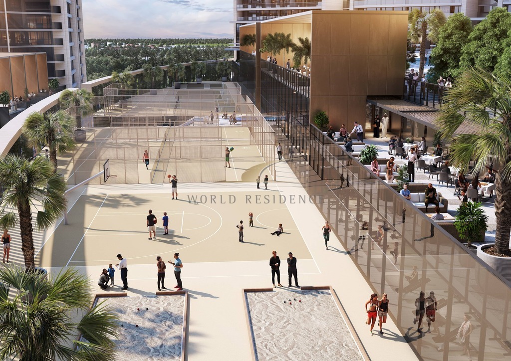 Apartament z widokiem na panoramę Dubaju