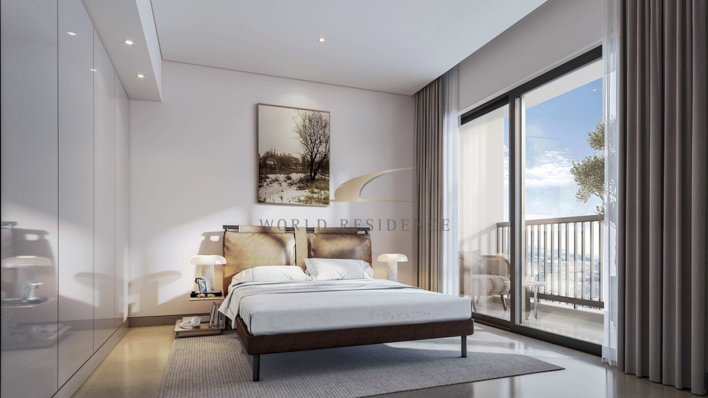 Apartament z widokiem na panoramę Dubaju