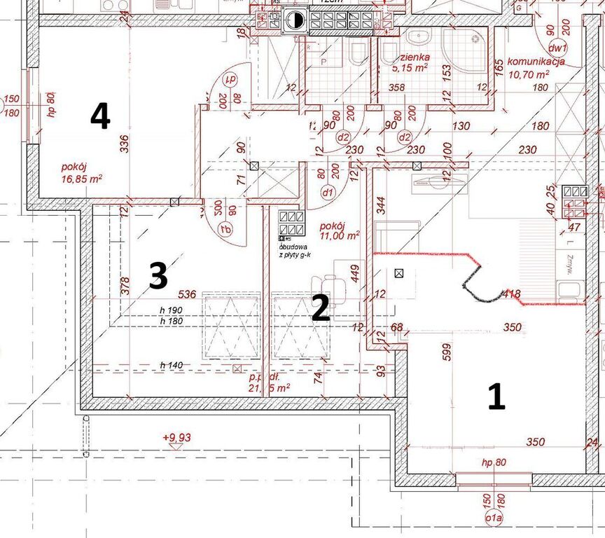 Przestronne 66 m² | 4 pokoje | Strażacka