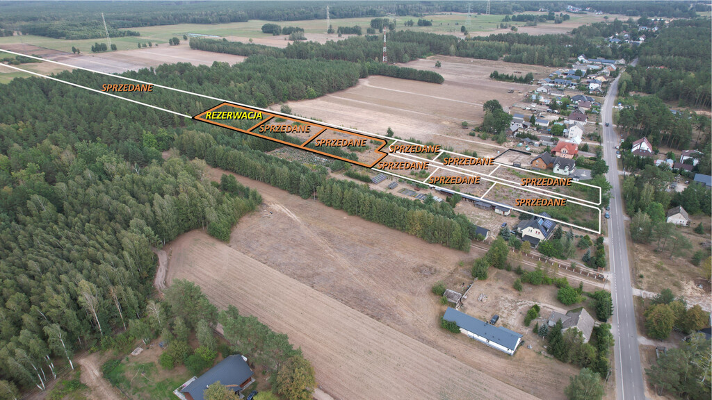 Działki rolne 3000 m²  w Olszewce w gm. Lelis
